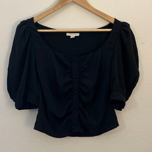 Topshop Women's Black Blouse